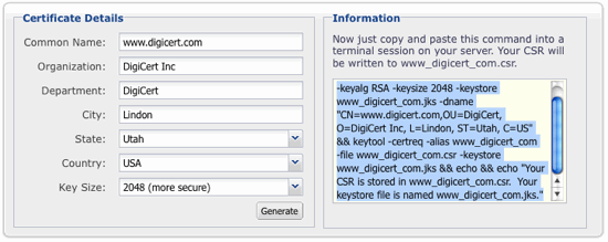 Apache generate ssl certificate key tool